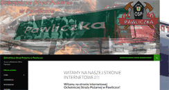 Desktop Screenshot of pawliczka.osp.org.pl