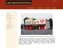Tablet Screenshot of krzyzanowice.osp.org.pl
