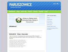 Tablet Screenshot of paruszowice.osp.org.pl