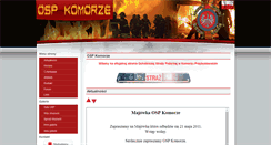 Desktop Screenshot of komorze.osp.org.pl