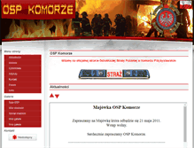 Tablet Screenshot of komorze.osp.org.pl