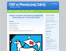Tablet Screenshot of piwniczna.osp.org.pl