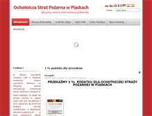 Tablet Screenshot of piaski.osp.org.pl