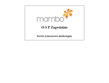 Tablet Screenshot of ksrg-zagwizdzie.osp.org.pl