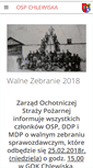 Mobile Screenshot of chlewiska.osp.org.pl